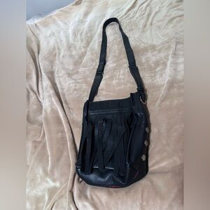 Hammitt Black Fringe Crossbody Bag